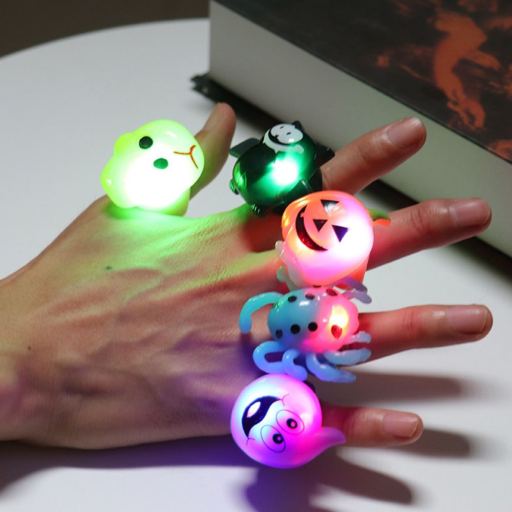 Led Ring Light 18 - Party Ghost Pumpkin Spider Korean Style