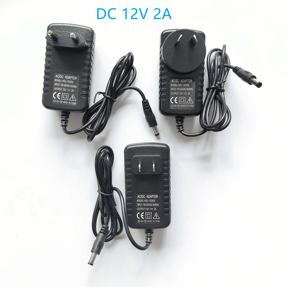 Photography Lighting Diagram - AC 110-240V DC 12V 2A Universal