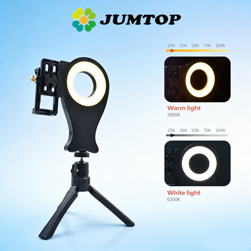 Photography Lighting Color - JUMTOP Dental Photography Ring Light, Adjustable