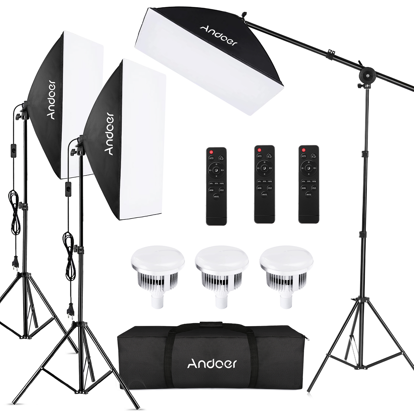 Photography Lighting Set - Andoer Studio Photography Light Kit Softbox