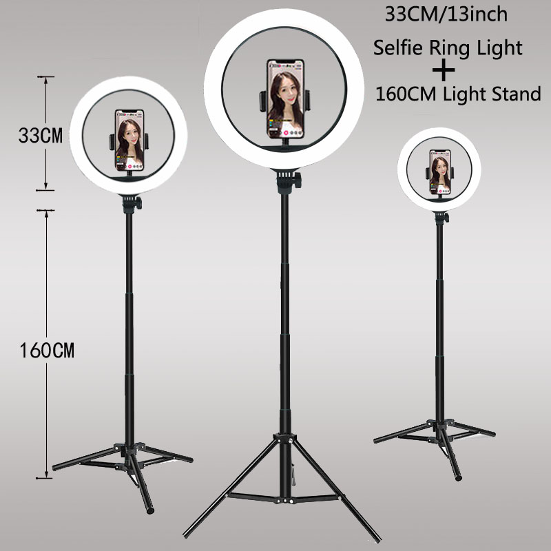 Photography Lighting Set - 26 33CM Video Lights Dimmable Light