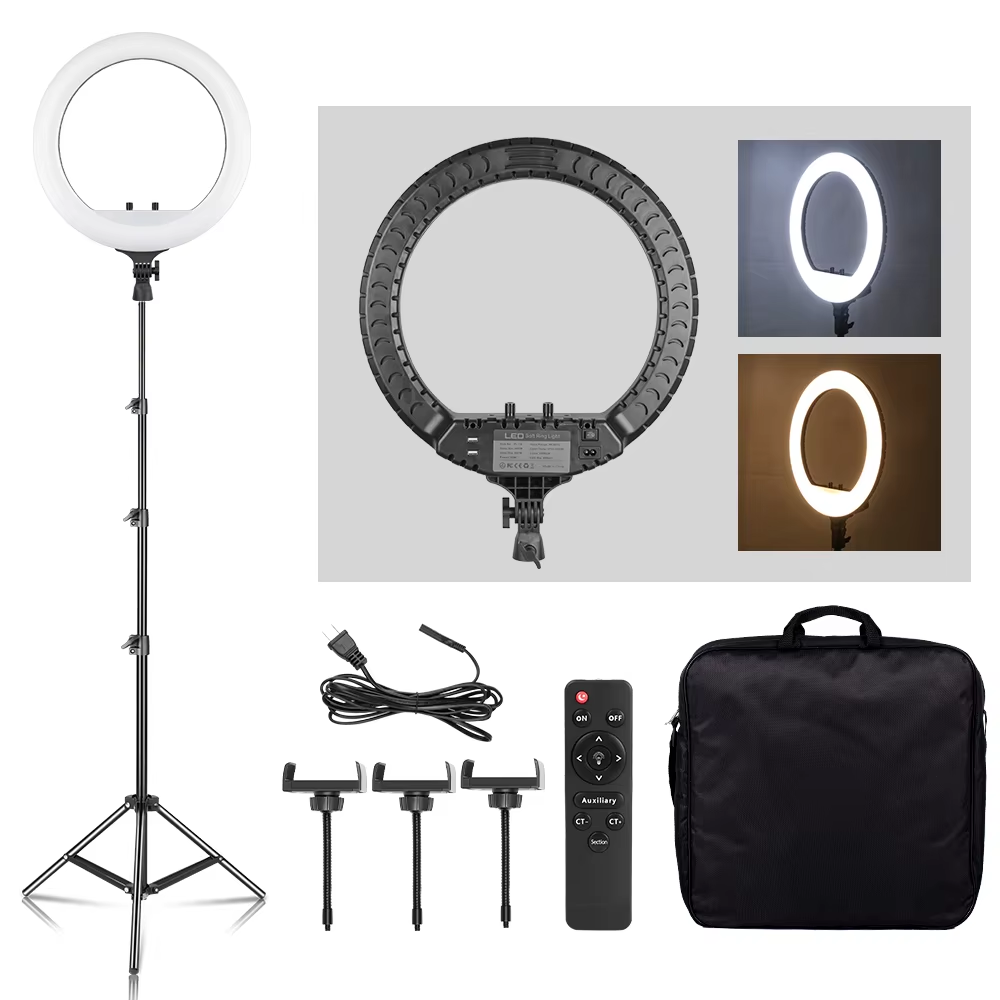 SH 18 Inch Knob Ring Light LED - Led Ring Light 18 ulasan dan harga