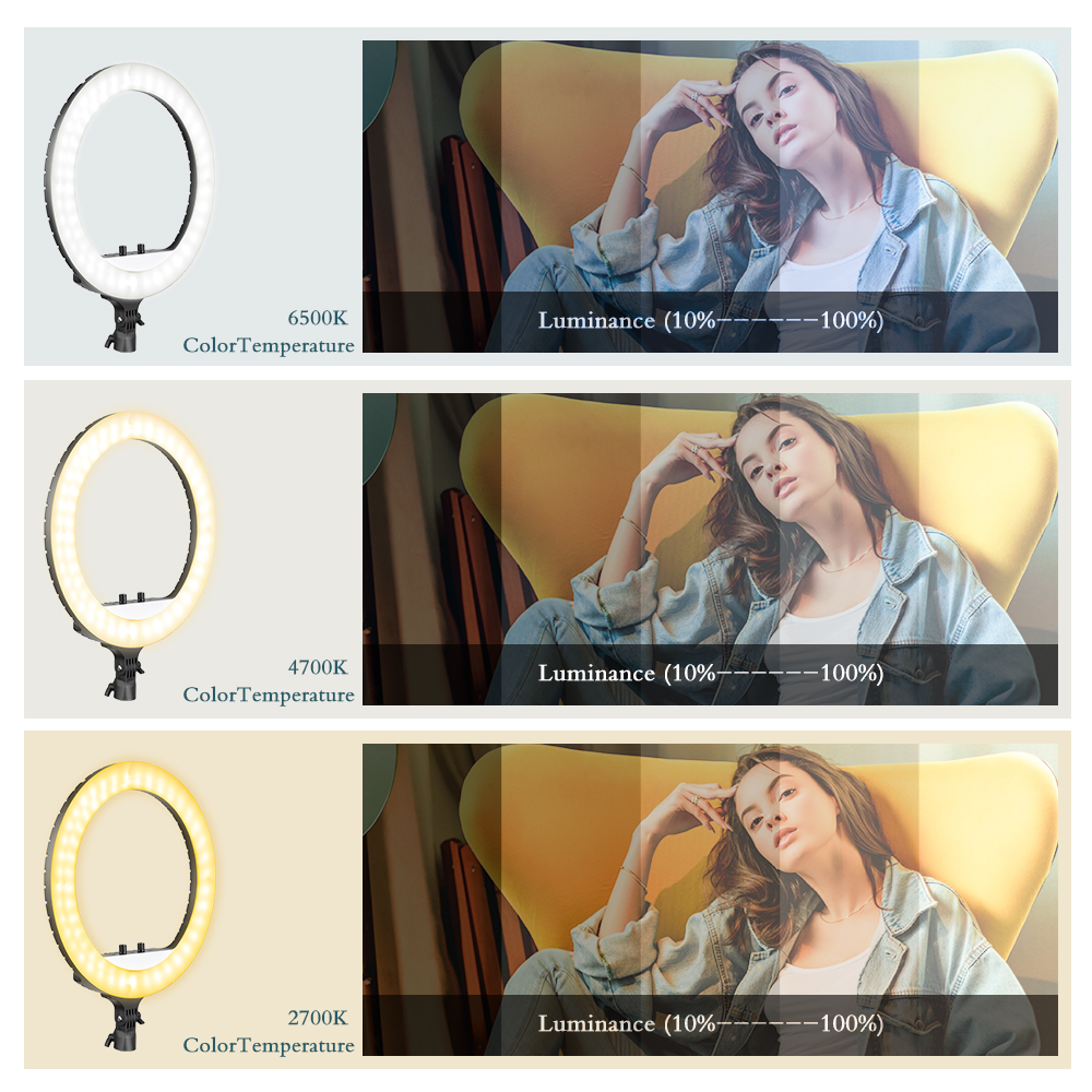 SH 18 Inch Knob Ring Light LED - Led Ring Light 18 ulasan dan harga