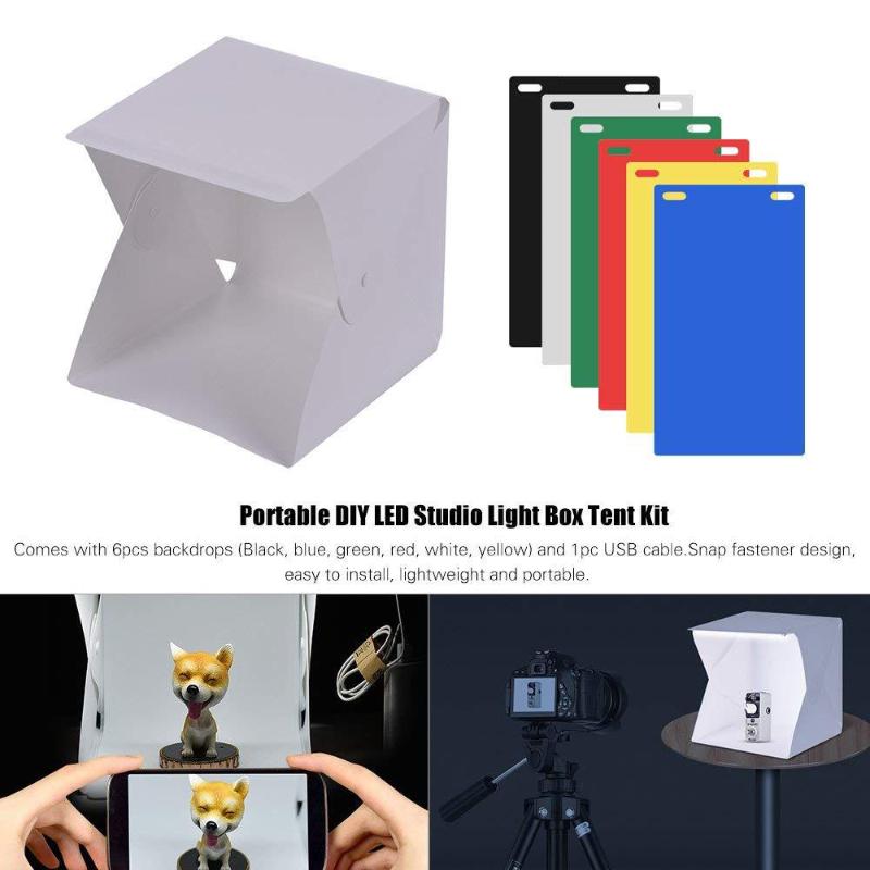 【C】Portable LED Photo Studio L - Photography Lighting Case ulasan dan harga