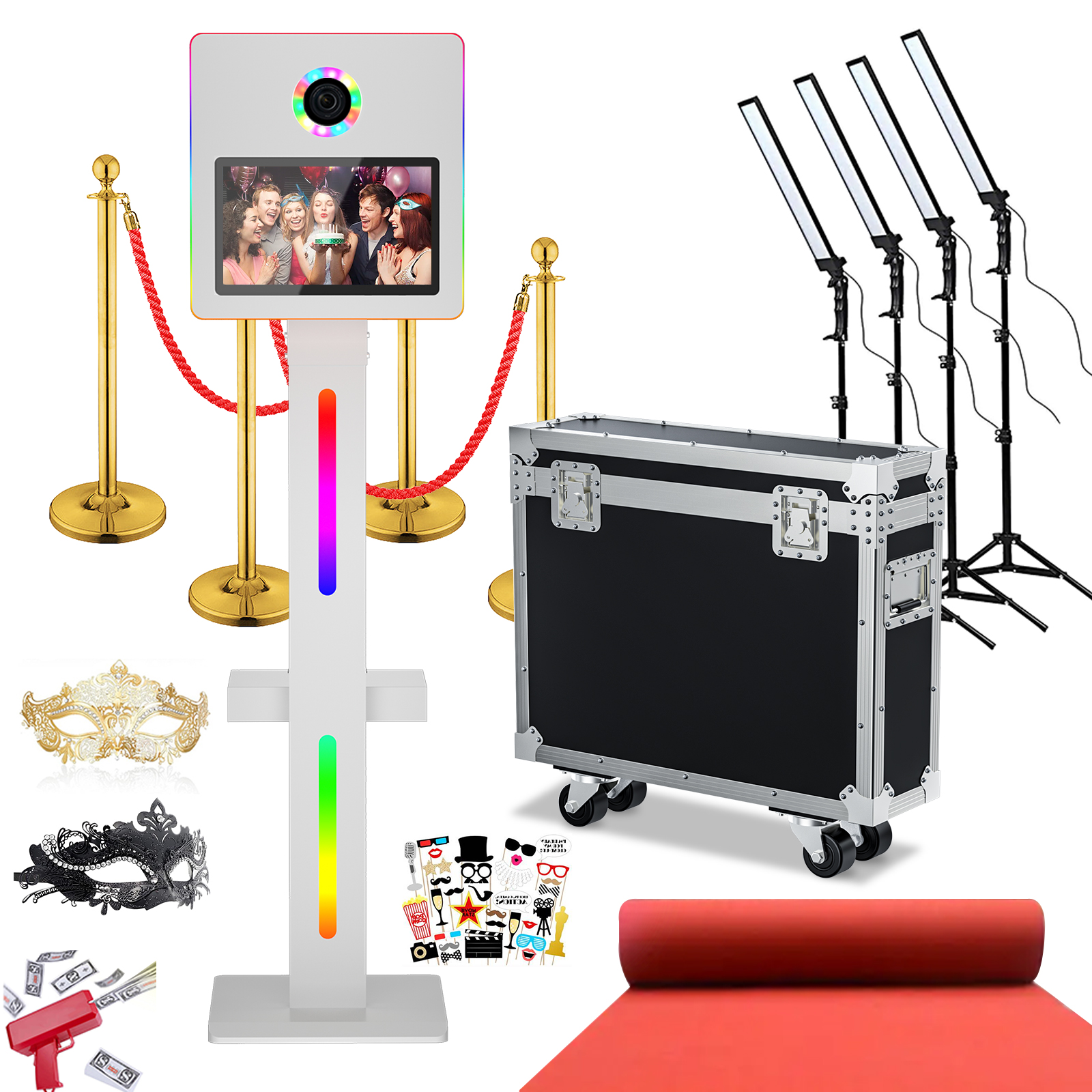 DSLR Photo Booth Machine with  - Photography Lighting Set ulasan dan harga