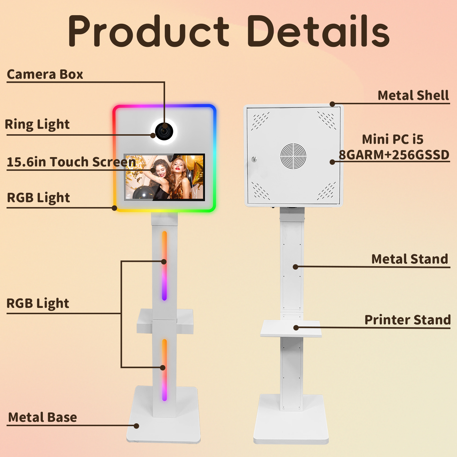 DSLR Photo Booth Machine with  - Photography Lighting Set ulasan dan harga