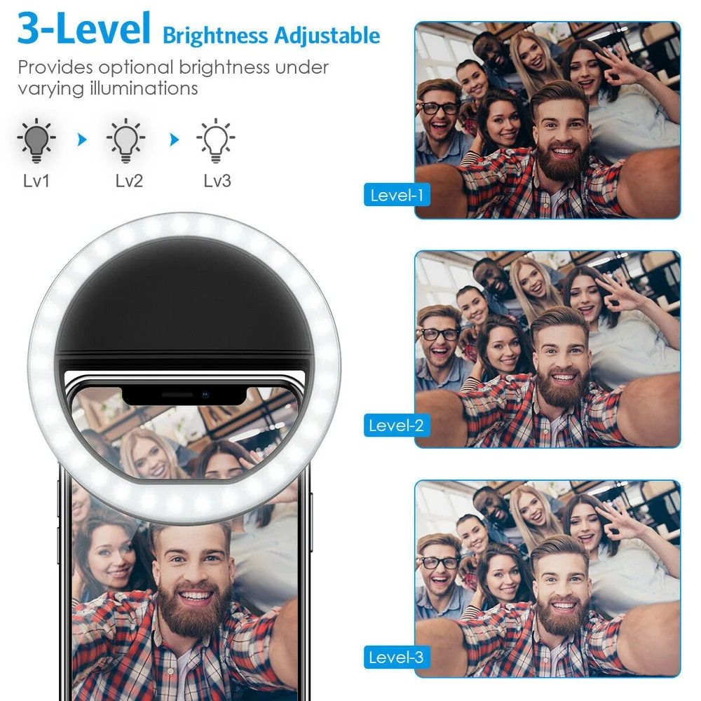 USB Charging LED Selfie Ring L - Photography Lighting Tent ulasan dan harga