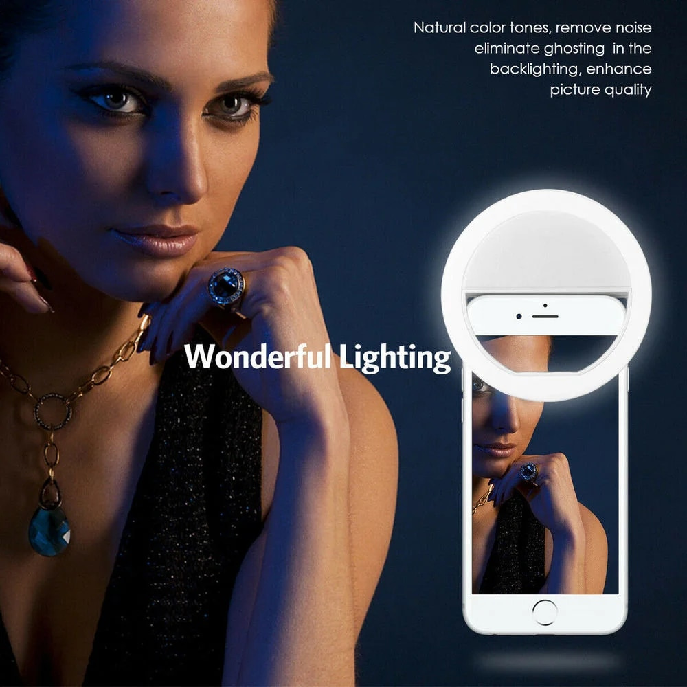 USB Charging LED Selfie Ring L - Photography Lighting Tent ulasan dan harga