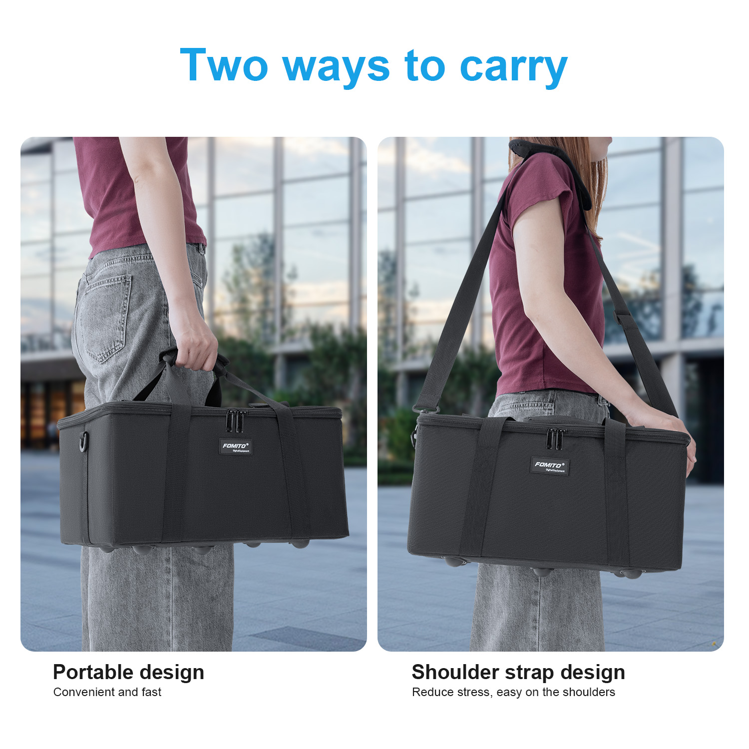 FOMITO Camera Bag Crossbody Sh - Photography Lighting Case ulasan dan harga