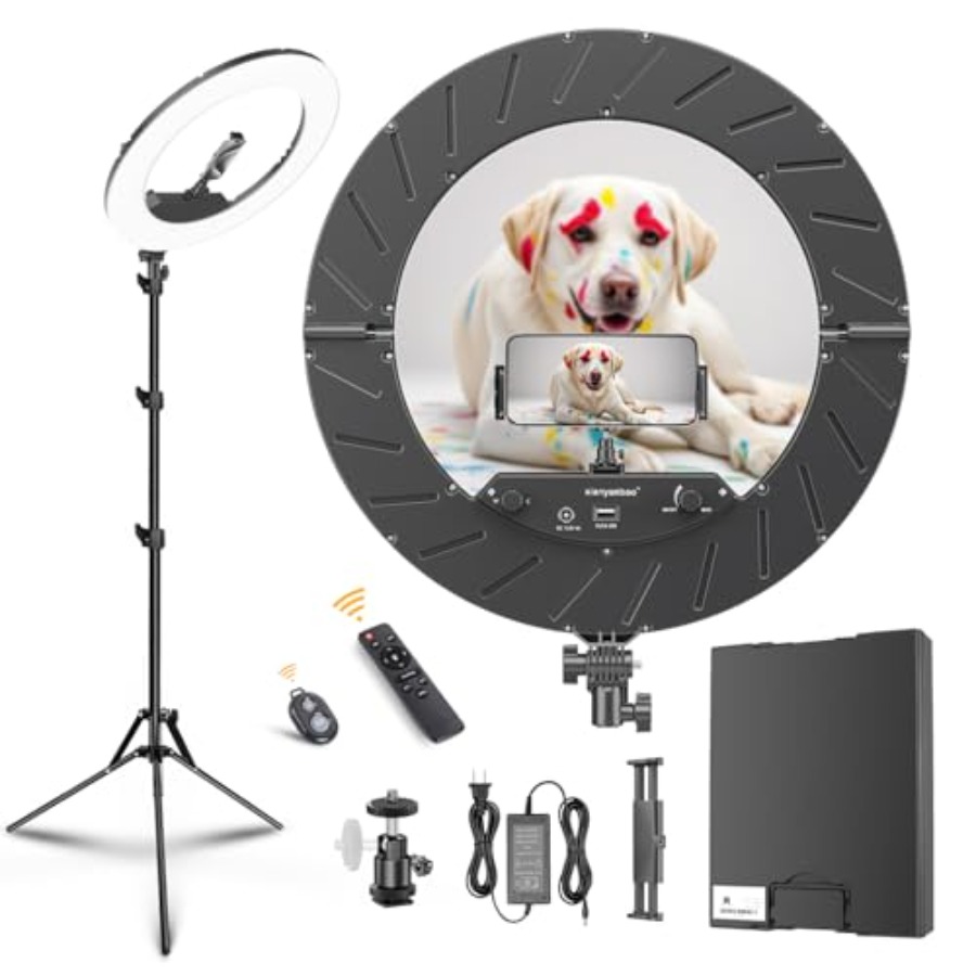 18 Inch Ring Light Kit, 55W670 - Led Ring Light 18 ulasan dan harga
