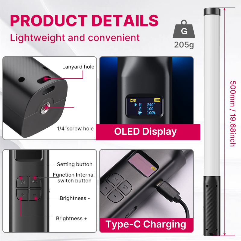 Ulanzi VL119 Handheld RGB Colo - Photography Lighting Set ulasan dan harga