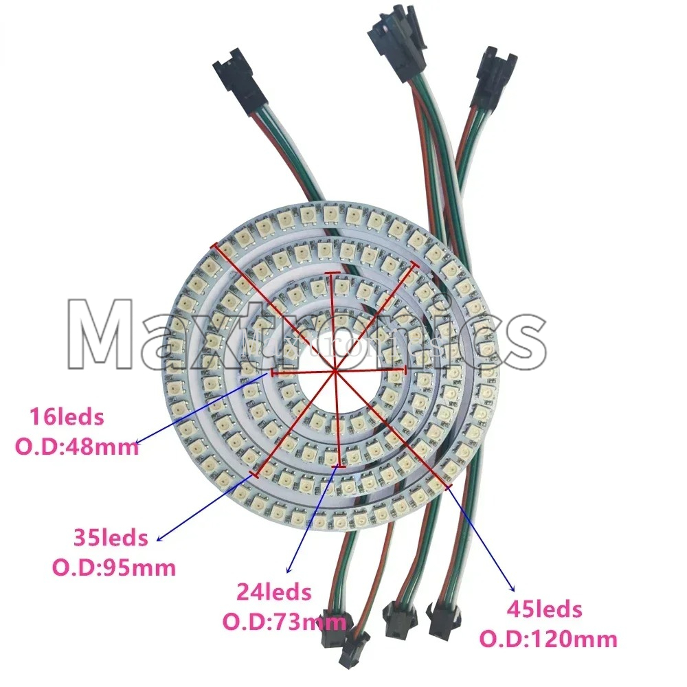 FCOB WS2812B RGB Led Ring 18/3 - Led Ring Light 18 ulasan dan harga