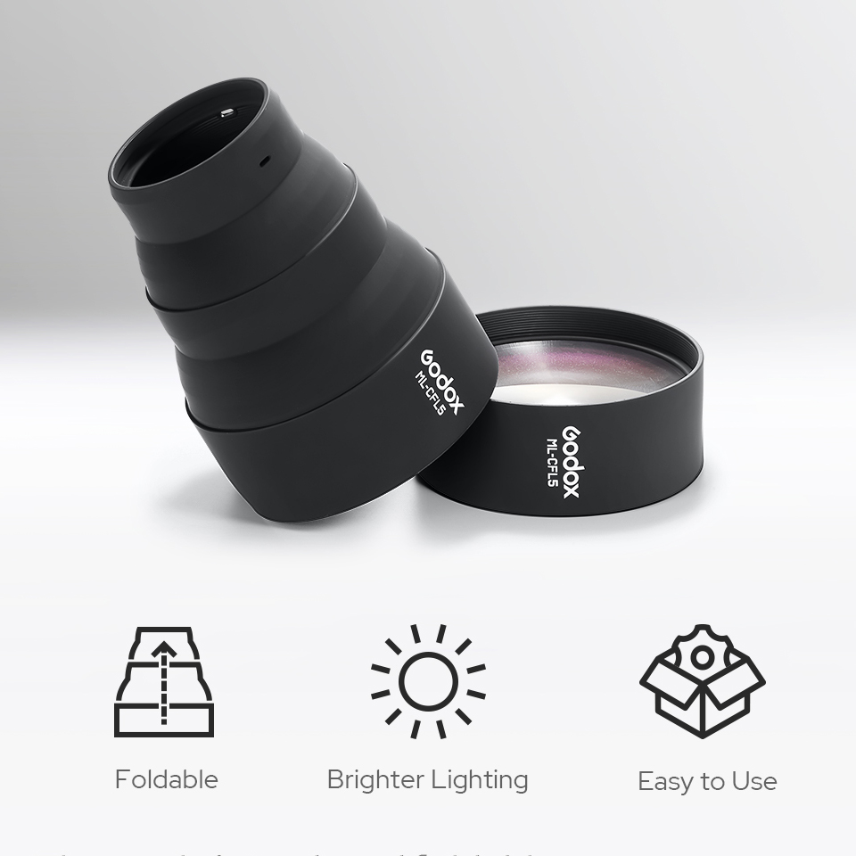 Godox ML-CFL5 Collapsible Fres - Fresnel Lens Attachment ulasan dan harga