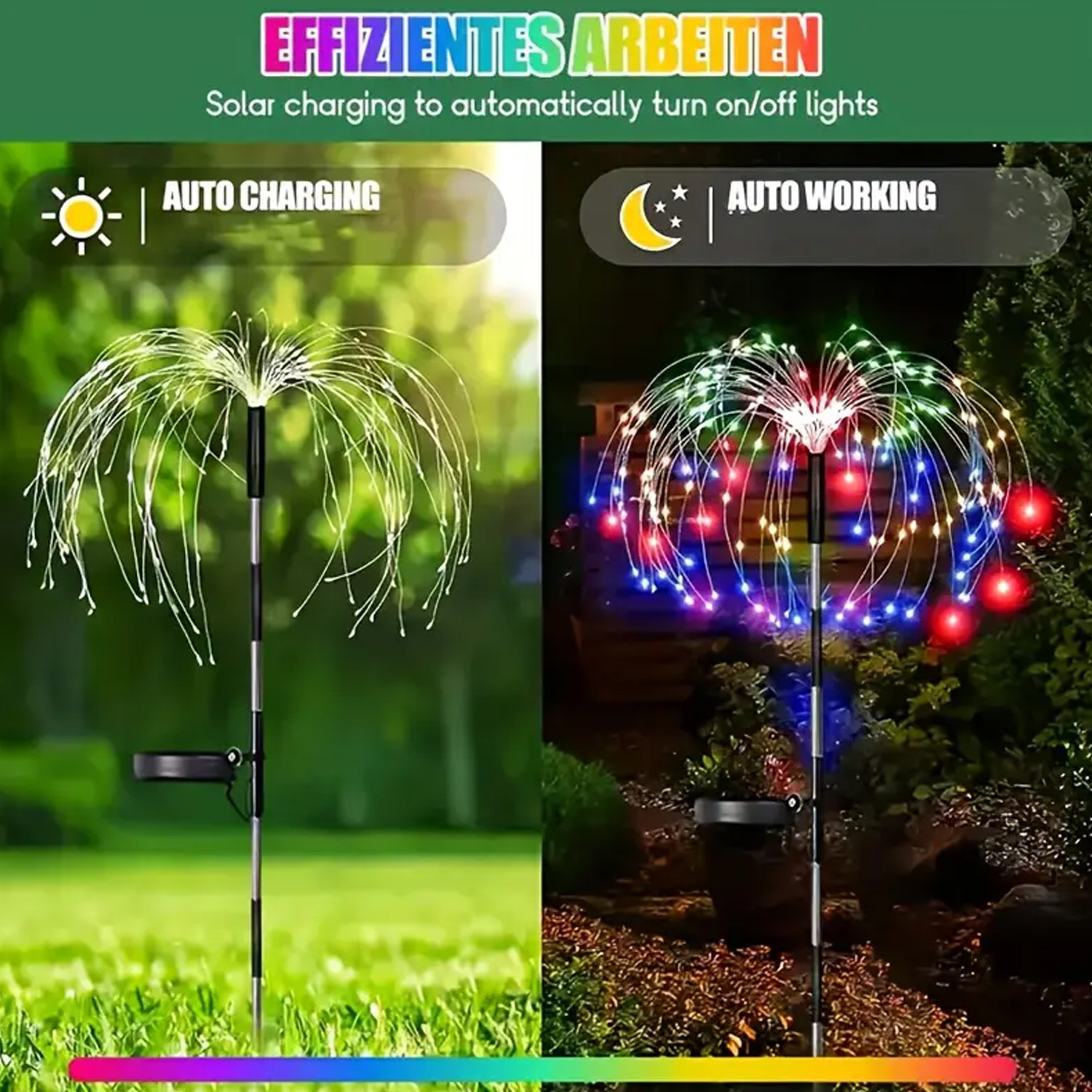 8-Mode Solar Firework Lights w - Photography Lighting And Backdrop ulasan dan harga