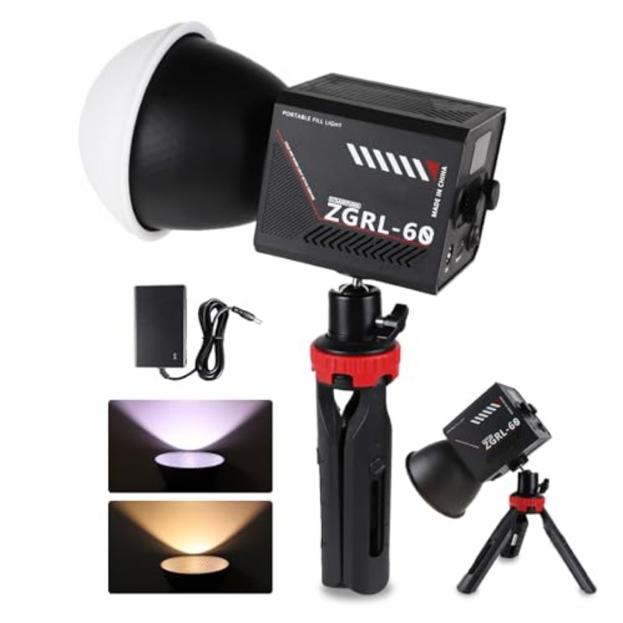 60W COB LED Video Light Handhe - Photography Lighting Color ulasan dan harga