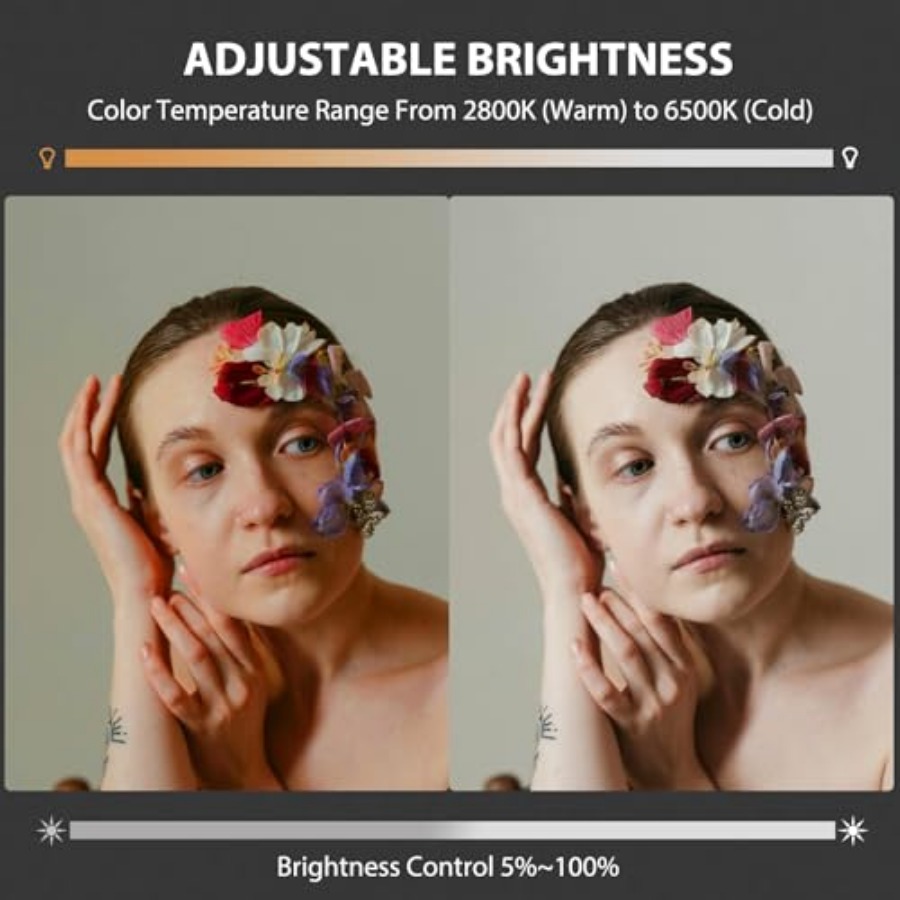 60W COB LED Video Light Handhe - Photography Lighting Color ulasan dan harga