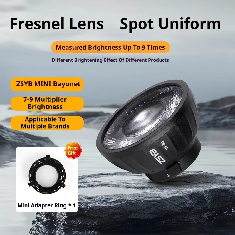 ZSYB YF-80 Fresnel Lens 9 Time - Fresnel Lens Attachment ulasan dan harga