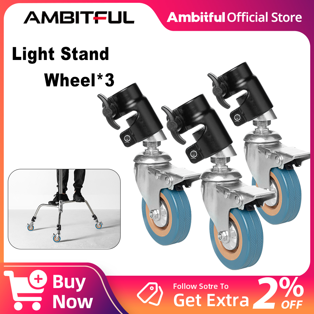 AMBITFUL 3Pcs C-Stand Swivel C - Photography Lighting Set ulasan dan harga