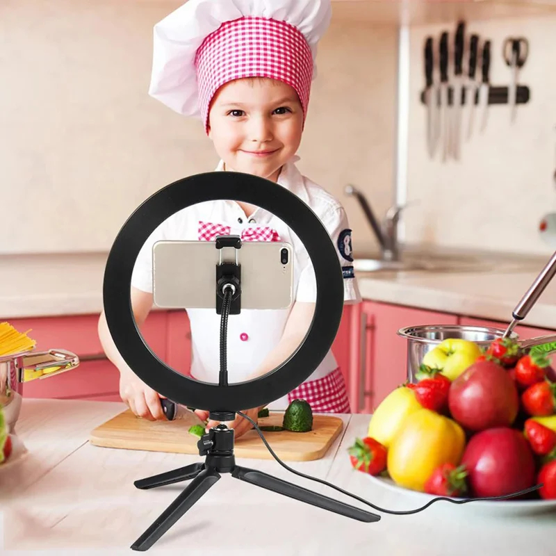 Dimmable26cm LED Ring Light Ki - Photography Lighting Set ulasan dan harga