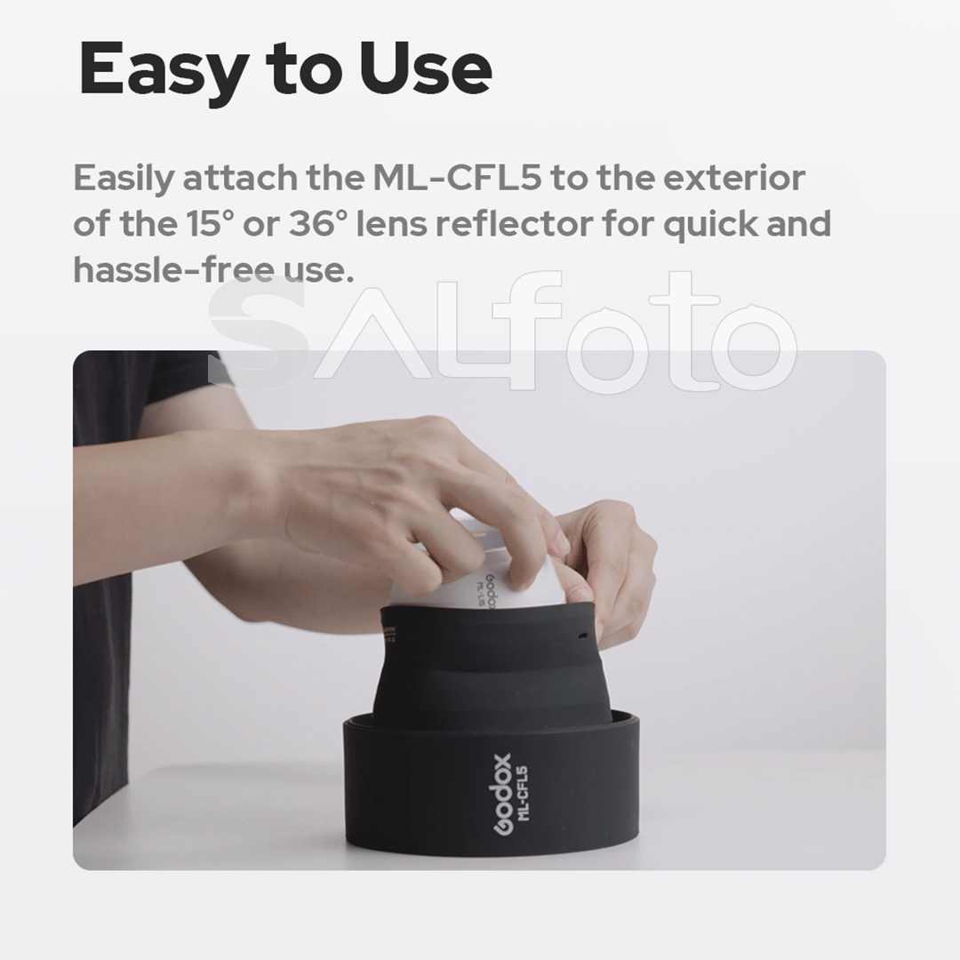 Godox ML-CFL5 Collapsible Fres - Fresnel Lens Attachment ulasan dan harga