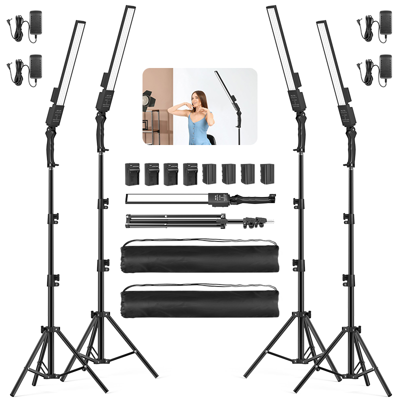 4pcs LED Photography Studio Li - Photography Lighting Set ulasan dan harga