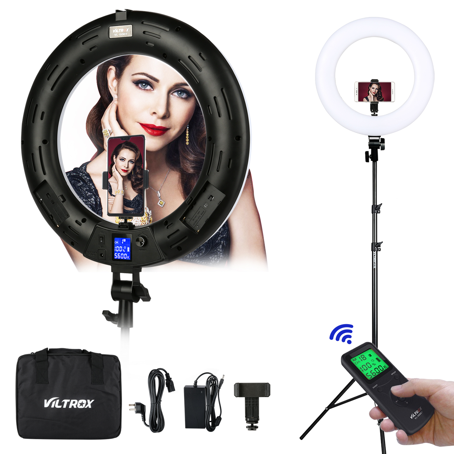 Viltrox VL-600T 45W 18 inch LE - Led Ring Light 18 ulasan dan harga