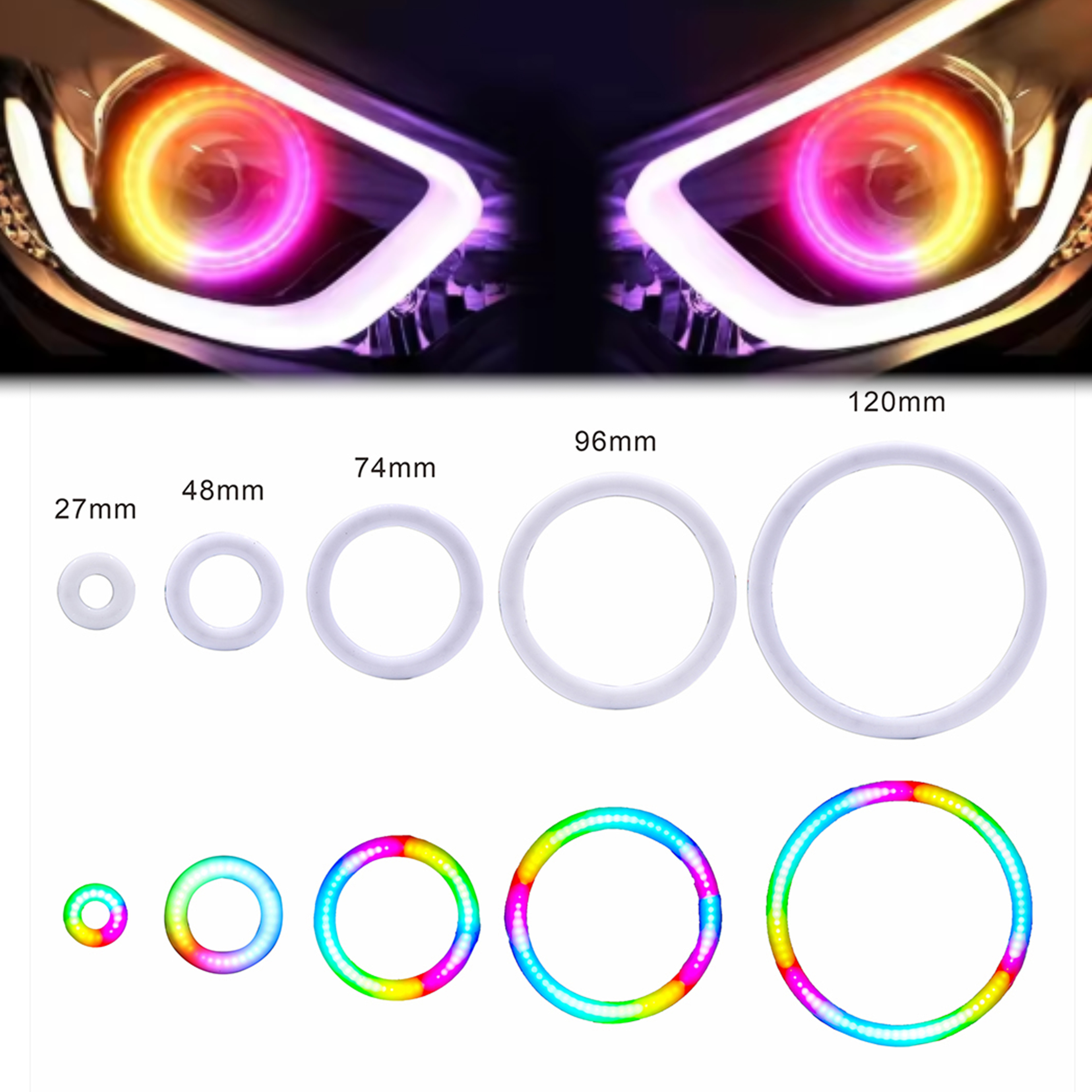 5V/12V WS2812B RGB COB RING Pi - Led Ring Light 18 ulasan dan harga