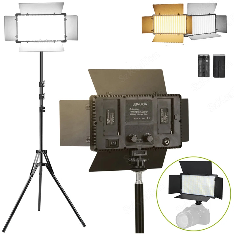 U800 U600 LED Photo Studio Vid - Photography Lighting Set ulasan dan harga